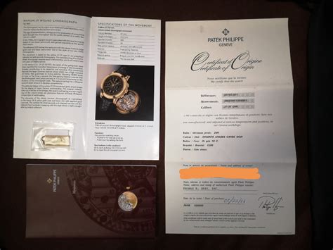 patek philippe certificate|patek philippe copy.